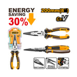 INGCO 200MM (8") High Leverage Long Nose Pliers - HHLNP28200