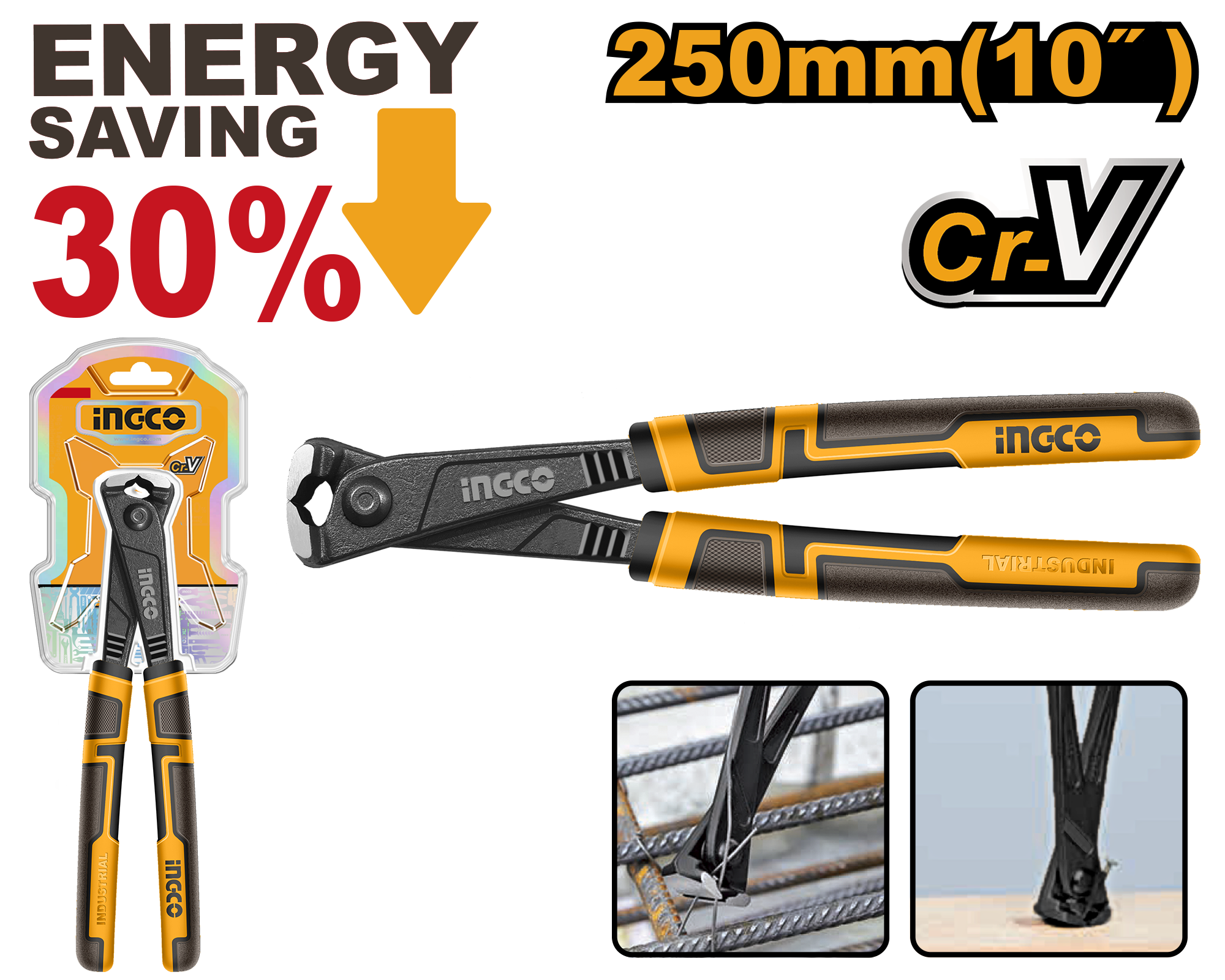 INGCO 250MM (10") High Leverage Rabbet Pliers - HHRP28250 Main image