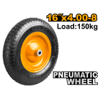 INGCO 150KG, 16"x4.00-8 Pneumatic Wheel - HHWB64018G-W