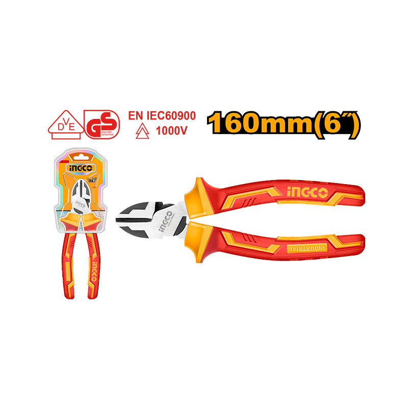 INGCO 160MM (6") Insulated High Leverage Diagonal Cutting Pliers - HIHLDCP28160