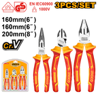 INGCO 3 PCs Insulated Pliers Set - HIKPS28318