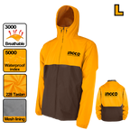 INGCO Breathable, Waterproof Index Jackets - HJATL2281.L, XL & XXL