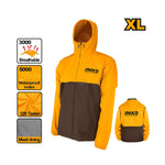 INGCO Breathable, Waterproof Index Jackets - HJATL2281.L, XL & XXL