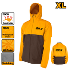 INGCO Breathable, Waterproof Index Jackets - HJATL2281.L, XL & XXL