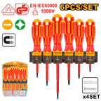 INGCO 6 PCs Insulated Screwdriver Set - HKISD0608
