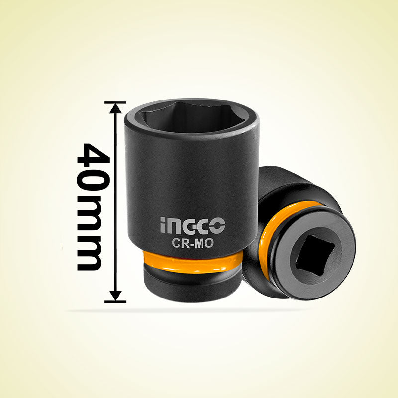 INGCO 10 Pcs 1/2"DR. Impact Socket Set - HKISSD12101