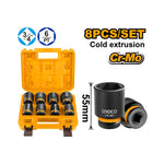 INGCO 8 Pcs 3/4"DR. Impact Socket Set - HKISSD34081