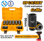 INGCO 8 Pcs 3/4"DR. Deep Impact Socket Set - HKISSD34082L