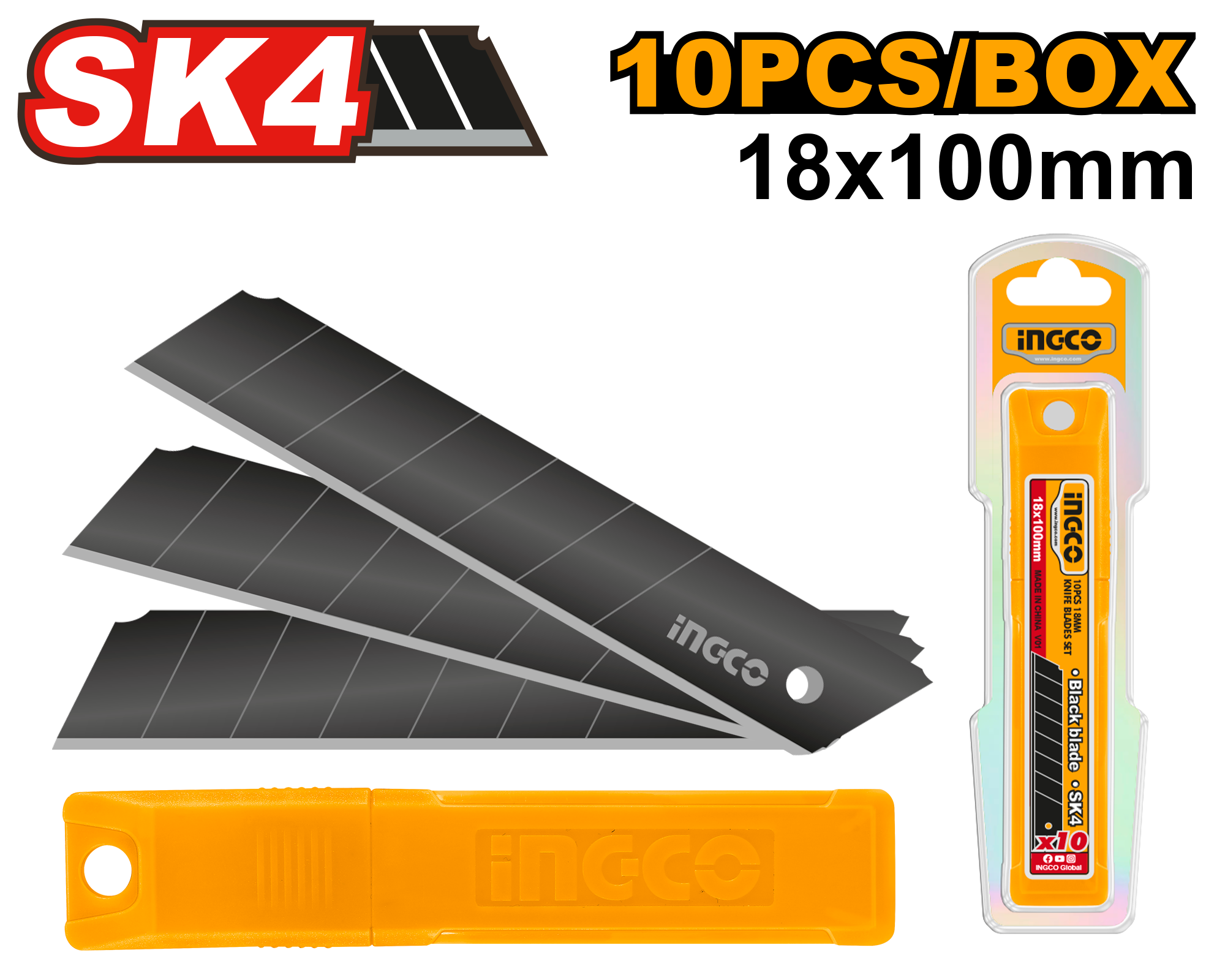 10 PCs 18MM Knife Blades Set - HKNCB181