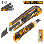 INGCO SK4 18x100MM Snap-Off Blade Knife - HKNS28035