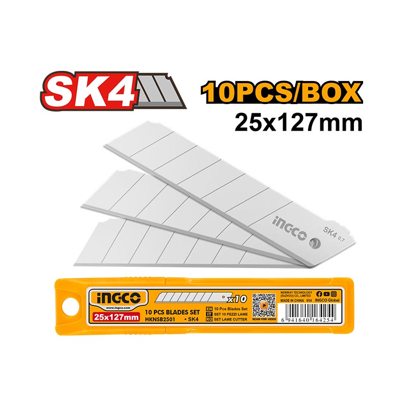 INGCO SK4 25x127MM 10 PCs Blades Set - HKNSB2501