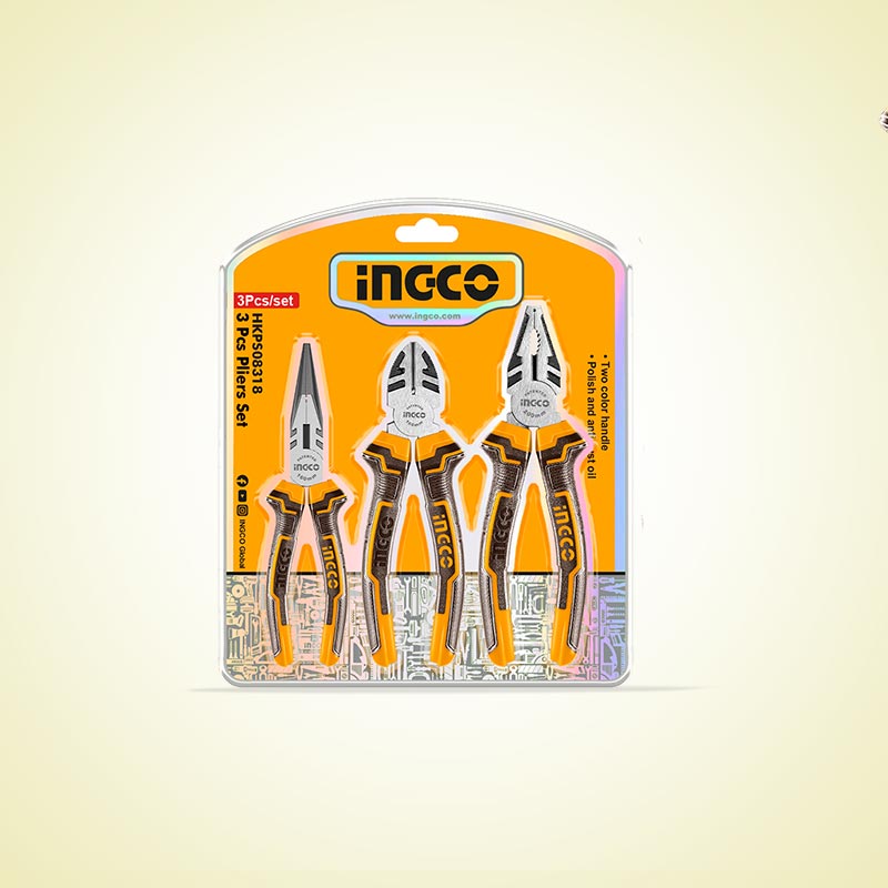 INGCO 3 Pcs pliers set - HKPS08318