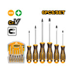 INGCO 6 Pcs Screwdriver Set - HKSD0628