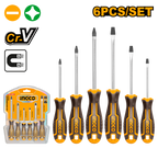 INGCO 6 Pcs Screwdriver Set - HKSD0628