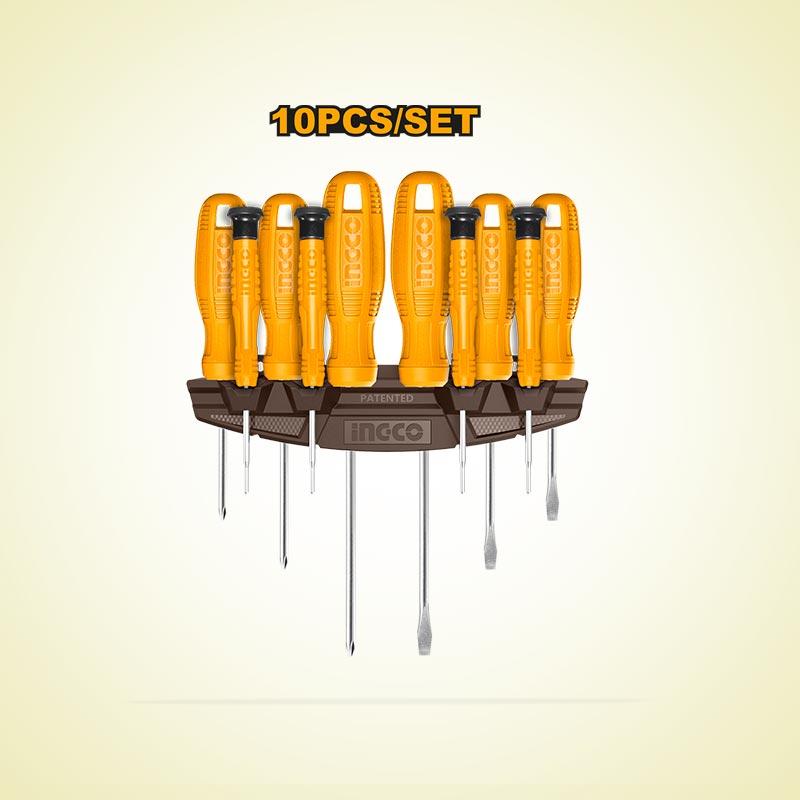 INGCO 10 PCs Screwdriver and Precision Screwdriver Set- HKSD1058