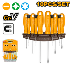 INGCO 10 PCs Screwdriver and Precision Screwdriver Set- HKSD1058