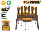 INGCO 14 PCs Screwdriver and Precision Screwdriver Set - HKSD1428
