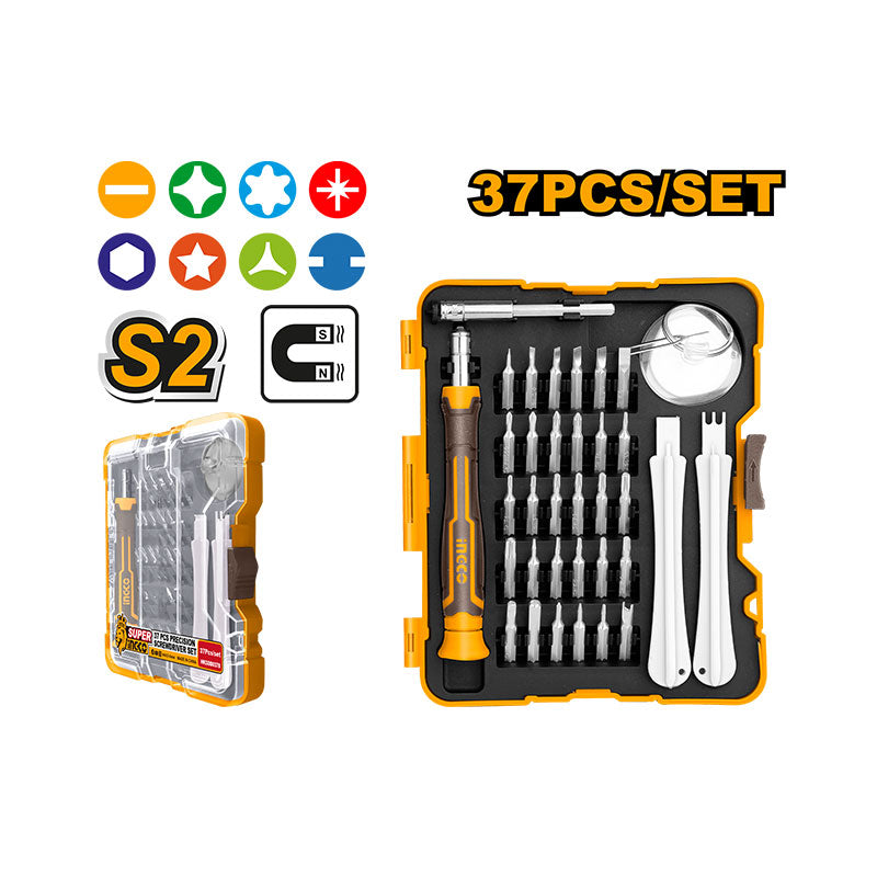 INGCO 37 PCs Precision Screwdriver Set - HKSDB0378