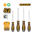INGCO 4 PCs Screwdriver Set - HKSDS0428
