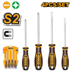 INGCO 4 PCs Screwdriver Set - HKSDS0428