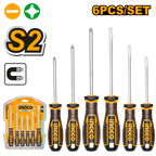 INGCO 6 PCs Screwdriver Set - HKSDS0628