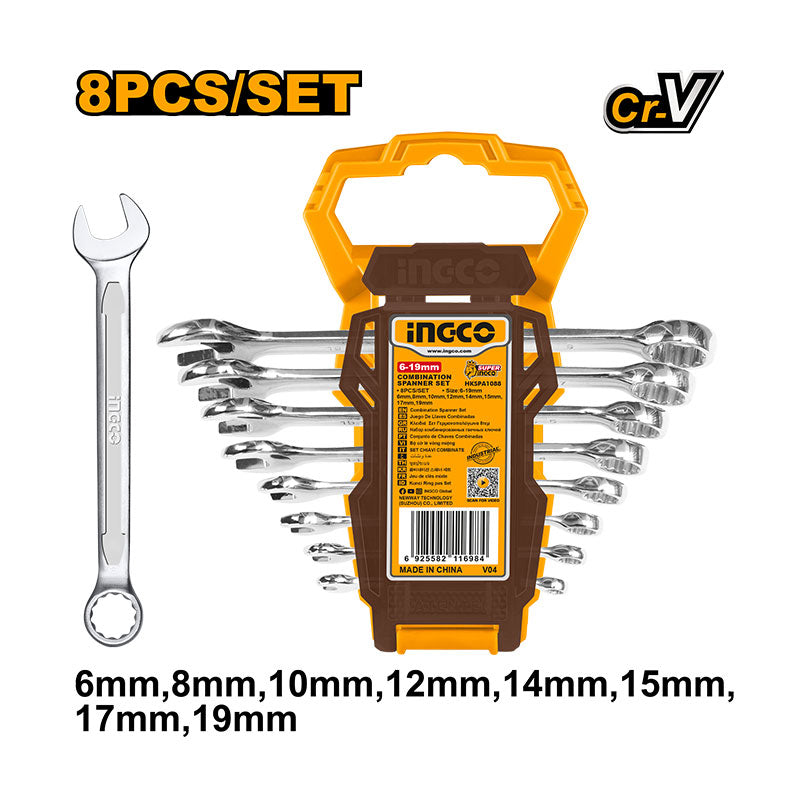 INGCO 8PCs Combination Spanner Set - HKSPA1088