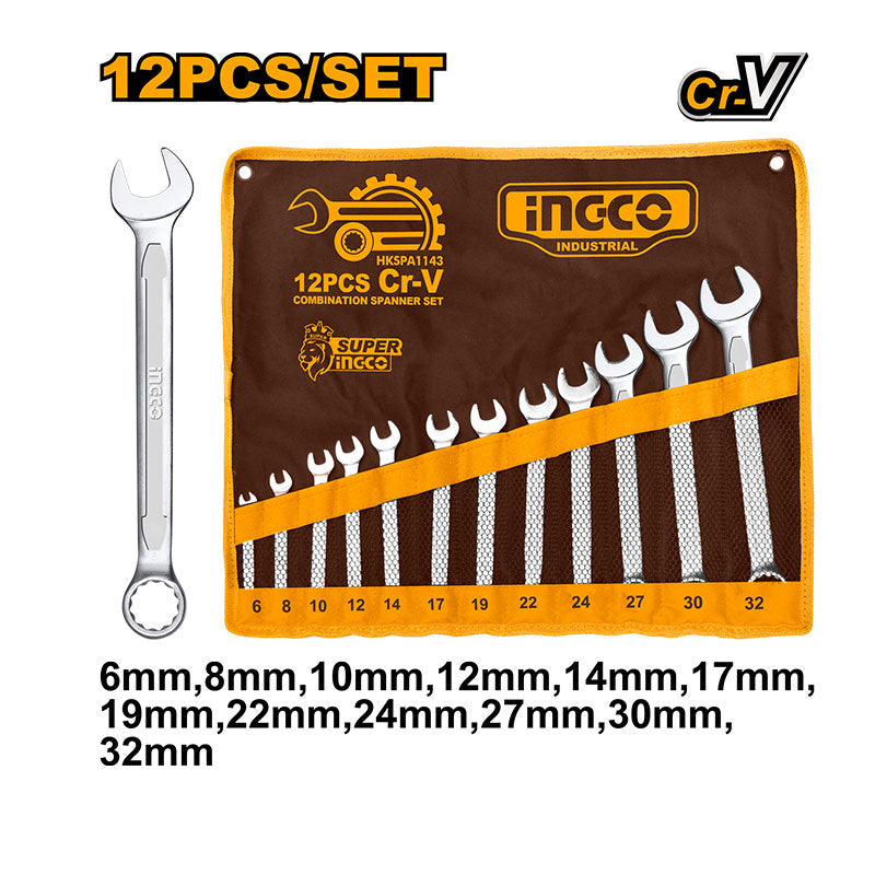 INGCO 12PCs Combination Spanner Set - HKSPA1143 Main image