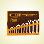 INGCO 12PCs Double Open-End Spanner Set - HKSPA2142