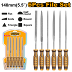 INGCO 140MM (5.5") 6 PCs File Set - HKTF63