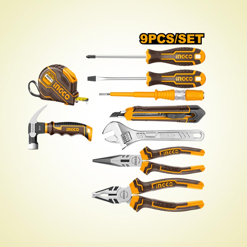 INGCO 9 PCs Hand Tools Set -HKTH20809