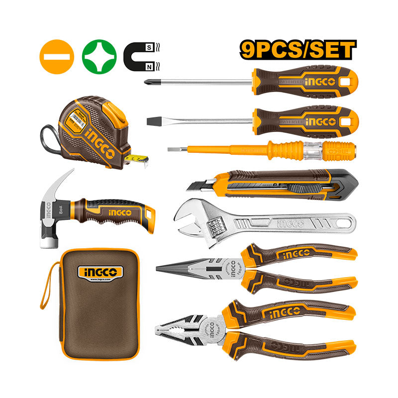 INGCO 9 PCs Hand Tools Set -HKTH20809