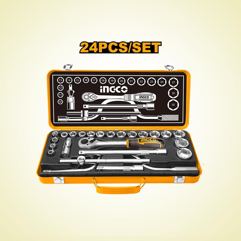INGCO 24 PCs 1/2" Socket Set - HKTS0243