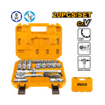 INGCO 20 PCs 1/2" Socket Set - HKTS12201