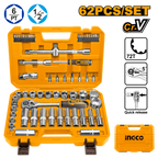 INGCO 62 PCs 1/2" Socket Set - HKTS12602