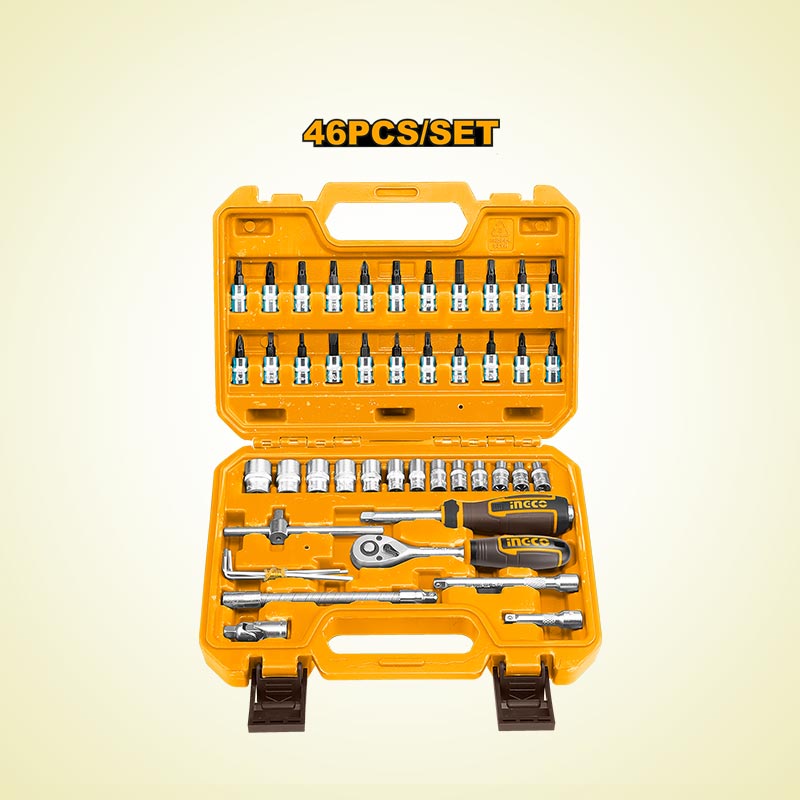 INGCO 46 PCs 1/4" Socket Set - HKTS14462