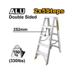 INGCO 252MM Spaced, 330LBS, 2x5 Steps Double Side Ladder - HLAD01051
