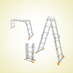 INGCO 330LBS, 4x3 Steeps Multi-Purpose Aluminum Ladder - HLAD04431