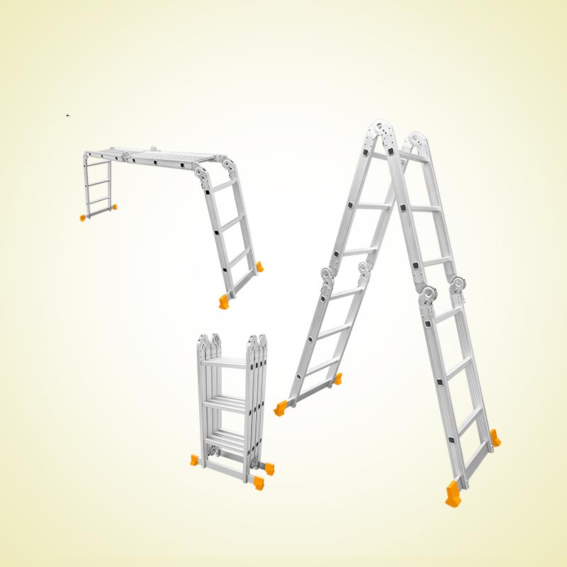 INGCO 330LBS, 4x3 Steeps Multi-Purpose Aluminum Ladder - HLAD04431
