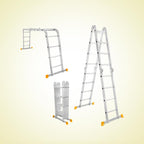 INGCO 330LBS, 4x4 Steps Multi-Purpose Aluminum Ladder - HLAD04441