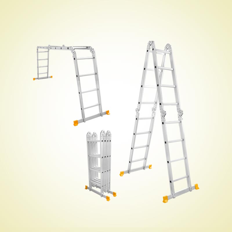 INGCO 330LBS, 4x4 Steps Multi-Purpose Aluminum Ladder - HLAD04441