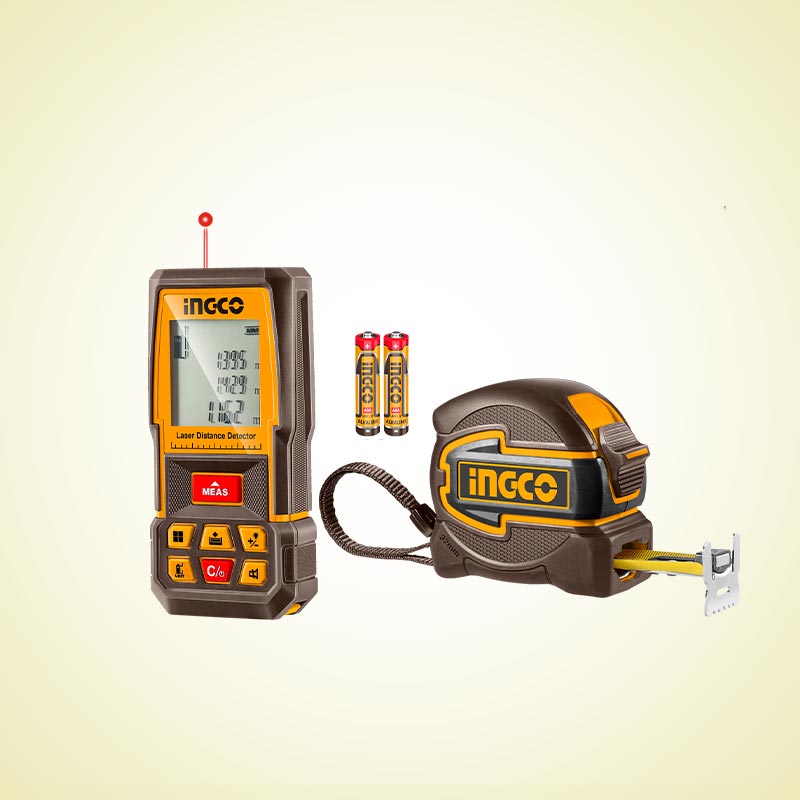 INGCO 2 PCs Set Laser Distance Detector Combo Kit - HLDD241201