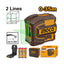 INGCO 2 Lines, 0-35M Self-Leveling Line Laser - HLL156601