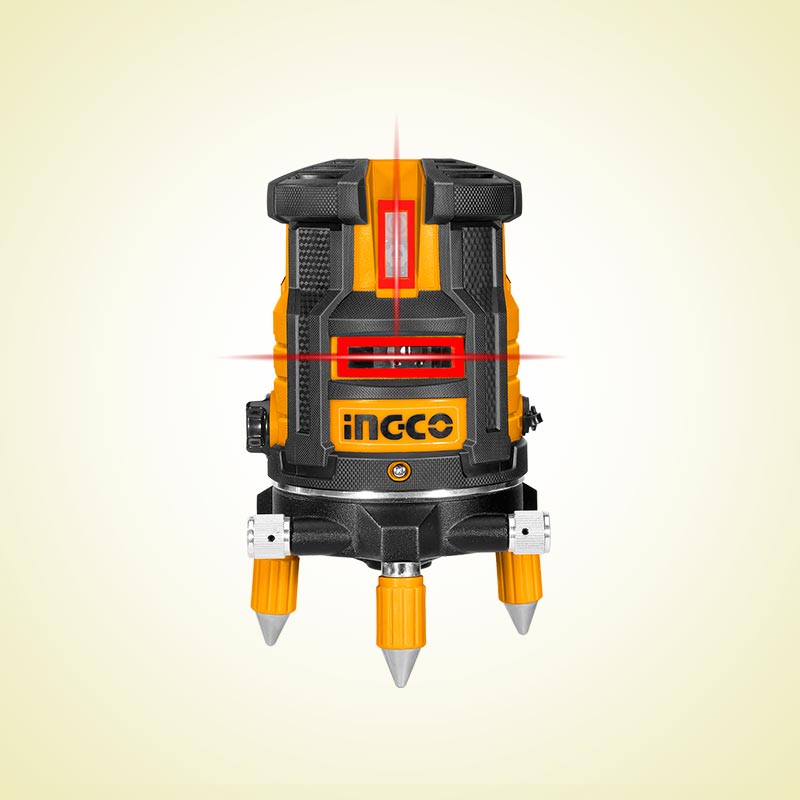 INGCO 5 Lines Self-Leveling Line Laser (Red Laser Beams) - HLL306505