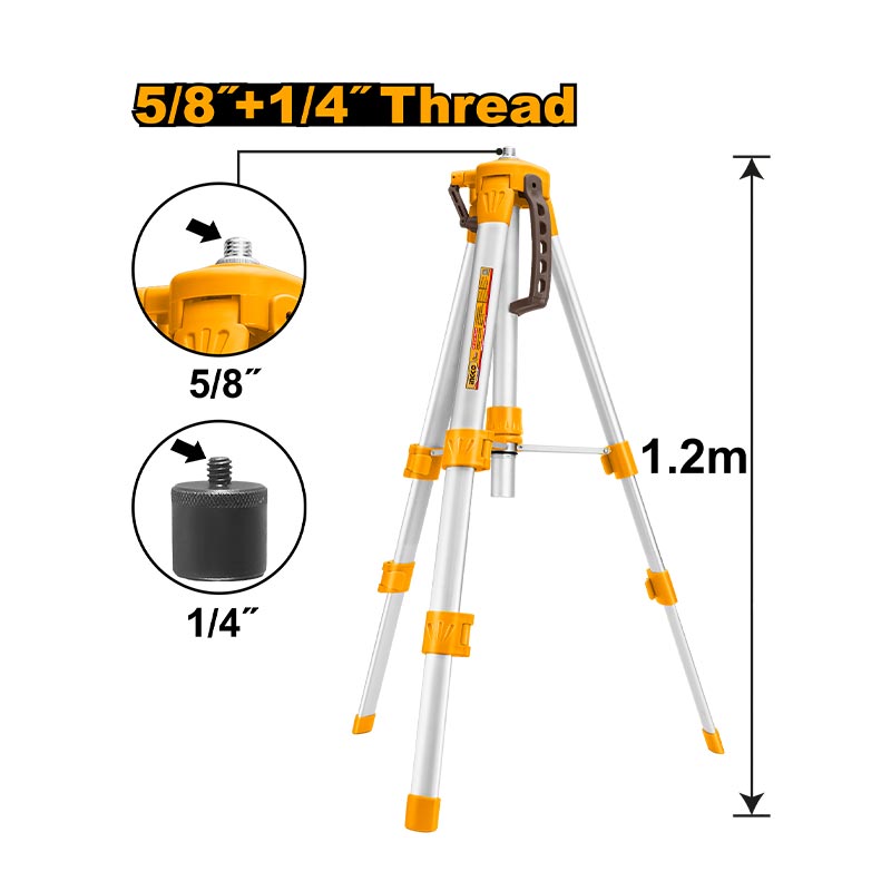 INGCO 5/8 + 1/4 Tripods for Laser Levels - HLLT01152