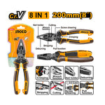INGCO 200MM (8") 8-in-1 Multi-Function Combination Pliers - HMFCP28200