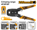 INGCO 200MM (8") Modular Plug Crimper - HMPC1468P