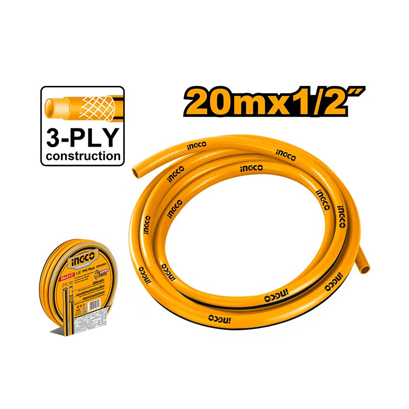 INGCO 20Mx1/2" PVC Hose - HPH2001