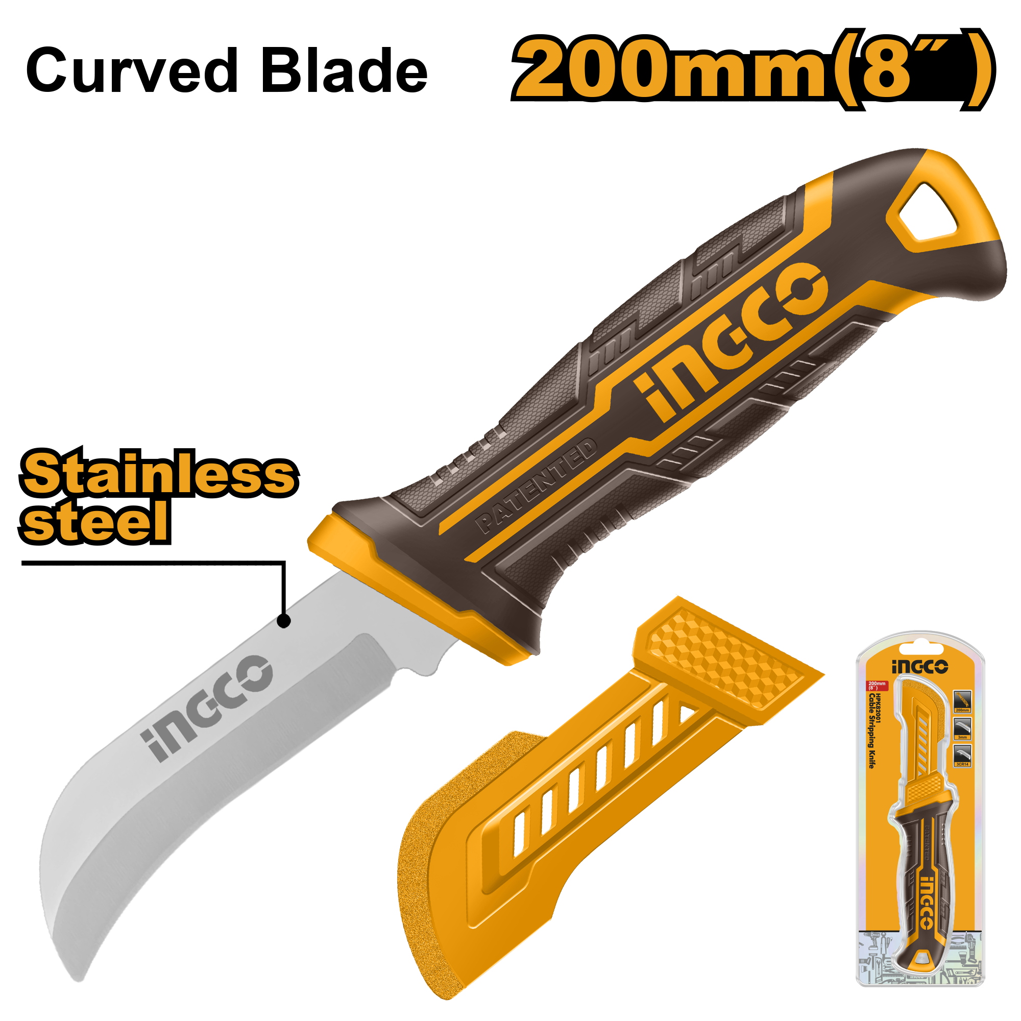INGCO 200MM (8") Cable Stripping Knife - HPK82001