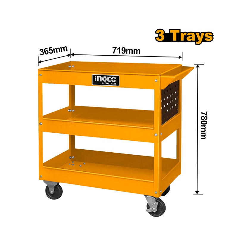 INGCO 3 Trays Tool Cart - HPTCT031