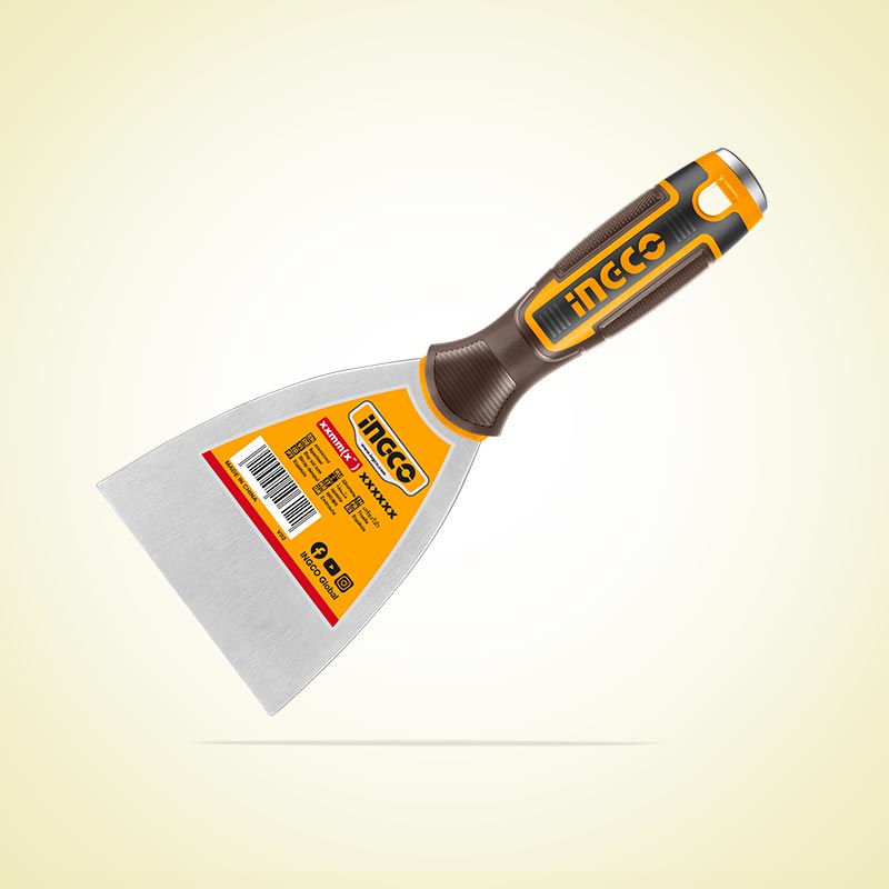 INGCO Metal Head End, Flexible 80MM (3") Putty Trowel - HPUT08080